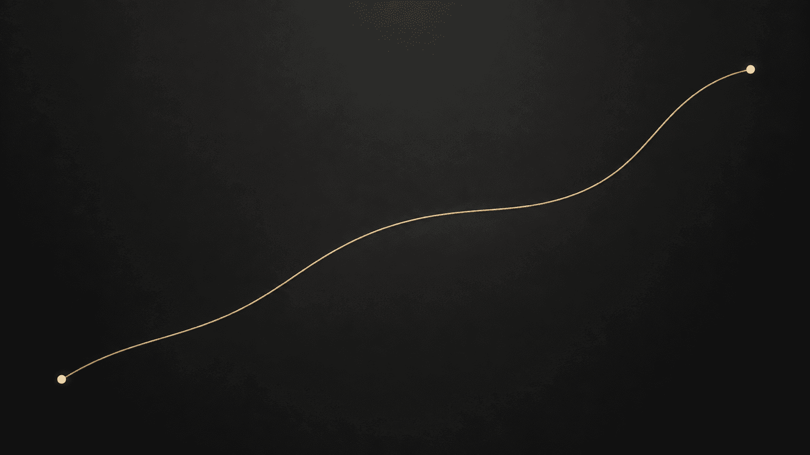 Champagne route line on dark surface representing a recorded journey
